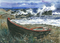 Raging seashore (print)